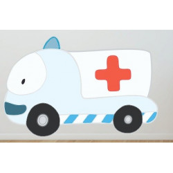 Autocollant mural Ambulance deco chambre
