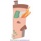 Sticker Maison en feu