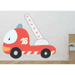 Autocollant Camion de Pompier