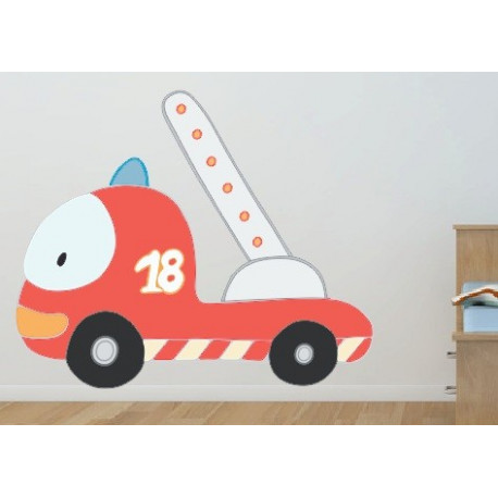 Autocollant Camion de Pompier