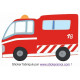 Sticker Camion de Pompier Ambulancier