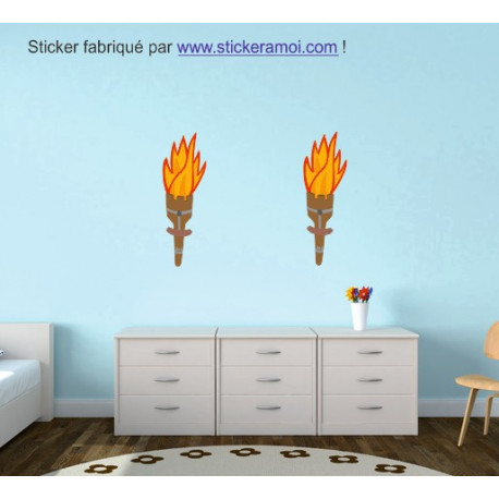 Autocollant Torche de feu