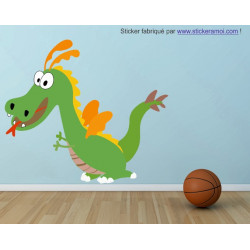 Sticker mural Dragon Chateau Fort