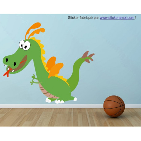 Sticker mural Dragon Chateau Fort