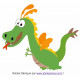 Sticker mural Dragon Chateau Fort