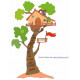 Sticker mural Maison dans un arbre