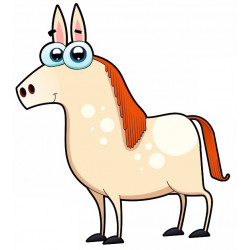 Sticker mural Cheval