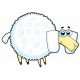 Autocollant mural Mouton brebis