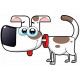 Autocollant Chien toutou