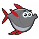 Sticker Poisson rigolo