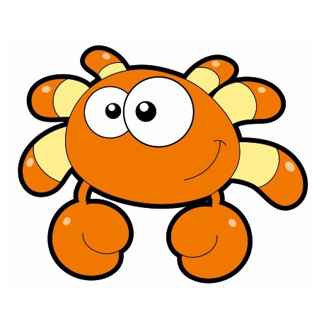 Autocollant mural Crabe