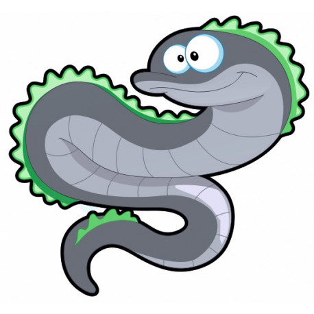 Sticker mural Anguille