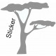 Autocollant Arbre Savane