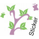 Sticker Arbre Papillon