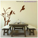 Sticker Branche oiseau en vol