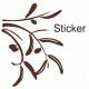 Sticker Branche Olivier