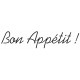 Autocollant Bon Appétit !