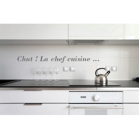 Adhesif mural Chut ! La Chef cuisine ...