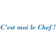 Sticker C'est moi le Chef !