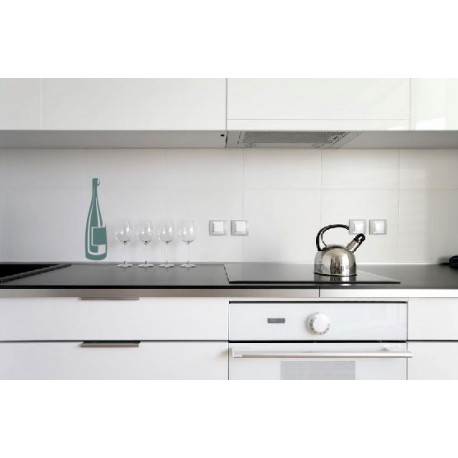 Sticker Bouteille de rouge