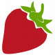 Sticker mural Fraise
