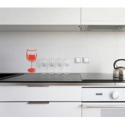 Autocollant Verre de Vin