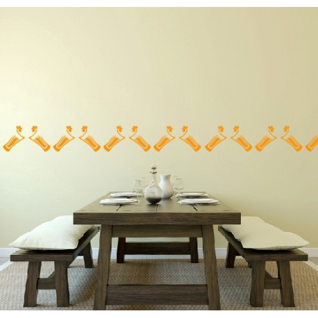 Autocollant Verre de Jus