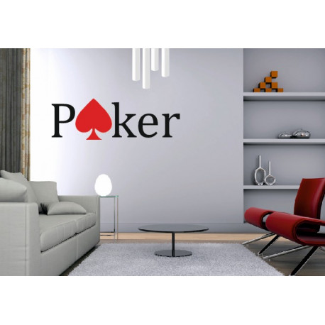 Sticker mural Poker
