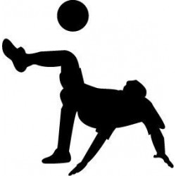 Sticker Foot avec ballon