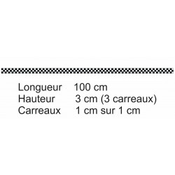 Damier : 3 cm sur 100 cm (REFG755C)