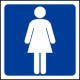 Autocollant Toilette Femme