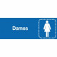 Sticker Dame Toilette Vestiaire
