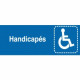 Sticker Handicapés Toilette Vestiaire