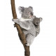 Autocollant Koala avec bébé sur branche