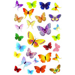 Sticker Papillons en planche mural