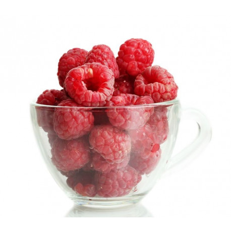 Autocollant Framboises dans un bol