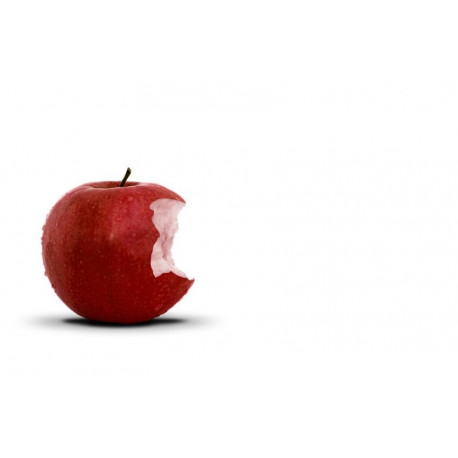 Autocollant Pomme croquée