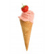 Autocollant Glace fraise