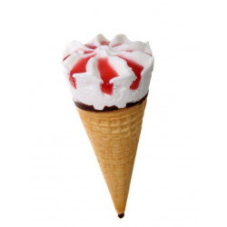 Sticker glace cornet vanille fraise