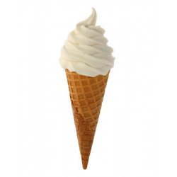 Sticker glace cone vanille