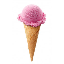 Sticker glace cone fraise