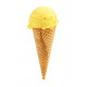 Sticker glace vanille jaune