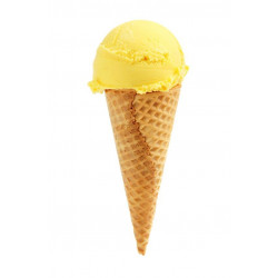 Sticker glace vanille jaune