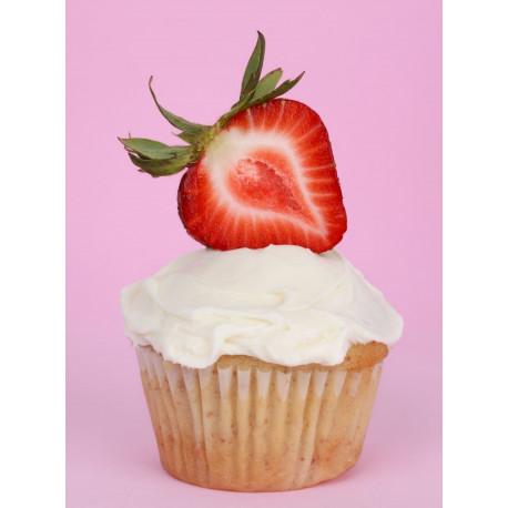 Sticker Cup cake fraise