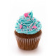 Sticker Cup cake bleu