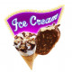Sticker glace magnum et cone