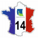 Sticker département 14 Calvados