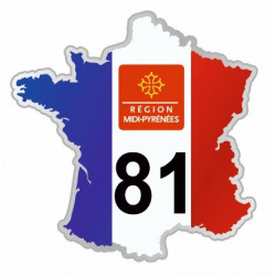 Sticker département 01 Ain