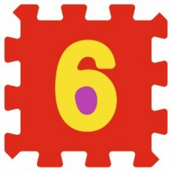 Sticker alphabet chiffre 6 six