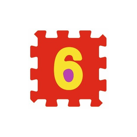 Sticker alphabet chiffre 6 six